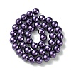 Eco-Friendly Dyed Glass Pearl Round Beads Strands HY-A002-10mm-RB099-2