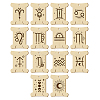 14Pcs 14 Style Plywood Thread Winding Boards WOOD-WH0060-07-1