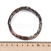 Natural Agate Beaded Stretch Bracelets for Women Men BJEW-M049-08C-5