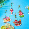 Ice Cream Cake Dessert DIY Diamond Painting Pendant Decoration Kits DIY-TA0010-76-6