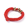 Nylon Cord Braided Rings RJEW-JR00257-02-2