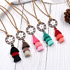 Alloy Pendant Necklaces NJEW-F270-02-2