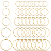 100pcs 5 Styles Brass Linking Rings KK-SP0002-19-1