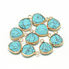 Synthetic Turquoise Pendants X-G-Q963-03-1