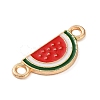Fruit Theme Alloy Enamel Connector Charms AL-CBA95F4-01KCG-03-2