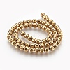 Electroplated Non-magnetic Synthetic Hematite Bead Strand G-E498-12A-01-2