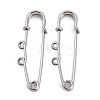 304 Stainless Steel Safety Pins Brooch Findings STAS-K252-05A-P-1