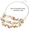 Shell Bib Statement Necklaces Set NJEW-PH0001-07-2