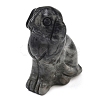 Natural Larvikite Carved Dog Figurines DJEW-L023-A09-1