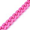 Handmade Opaque Acrylic Curb Chains AJEW-JB00564-07-3