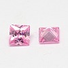 Mixed Grade A Square Shaped Cubic Zirconia Pointed Back Cabochons X-ZIRC-M004-7x7mm-3