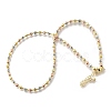 4MM Three-color Brass Textured Round Beaded Necklaces for Women NJEW-D314-12PG-4
