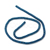 Electroplated Synthetic Non-magnetic Hematite Beads Strands G-K361-A03-02-2