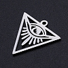 Non-Tarnish 201 Stainless Steel Pendants STAS-S105-JN880-1-2