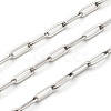 Non-Tarnish 3.28 Feet 304 Stainless Steel Paperclip Chains X-STAS-H111-04P-B-1