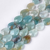 Natural Flower Amazonite Beads Strands X-G-S354-01-1