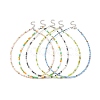 Glass Seed Beaded Two Loops Wrap Bracelet for Women BJEW-JB09216-7