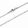 Non-Tarnish 304 Stainless Steel Boston Link Chain Necklace NJEW-S420-006C-P-2