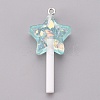 Resin Pendants RESI-K008-B04-1
