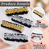 6 Pairs 2 Colors Polycotton Elastic Garter Leg Ring AJEW-GF0008-40-6