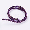 Faceted Rondelle Electroplate Glass Beads Strands X-EGLA-D020-3x2mm-84-2