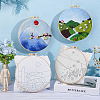 Mountain Scenery Hanging Painting Needle Felting Kit for Beginners DIY-WH0568-20-9