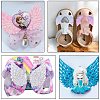 Glittery Angel Wings Patches DIY-PH0026-30-7