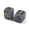 Rectangle Natural Blue Spot Jasper Rune Stones G-Z059-01K-2