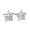 Non-Tarnish 304 Stainless Steel Stud Earring Findings X-STAS-P357-01D-P-2