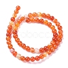 Natural Striped Agate/Banded Agate Beads Strands G-G582-6mm-62-2