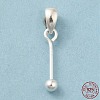 925 Sterling Silver Pendant Bails STER-P048-01A-S-4