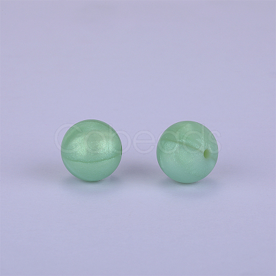 Round Silicone Focal Beads SI-JX0046A-121-1