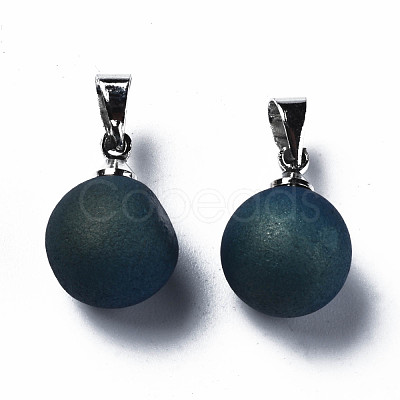 Natural Agate Charms G-Q998-036A-1