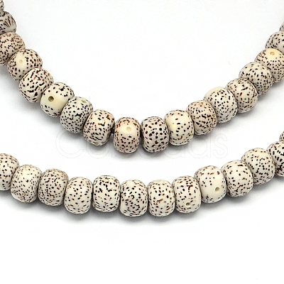 Undyed & Natural Moon and Star Xingyue Bodhi Bead Strands WOOD-R257-7x9-01-1