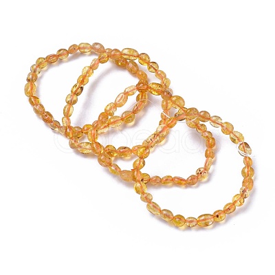 Natural Mixed Gemstone Bead Stretch Bracelets BJEW-K213-M05-1