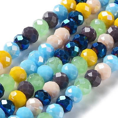 Glass Beads Strands EGLA-A034-M8mm-32-1