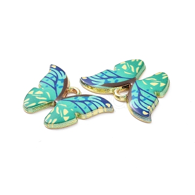 Alloy Enamel Pendants PALLOY-M200-01LG-F-1