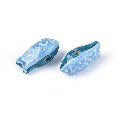 Handmade Porcelain Ceramic Beads PORC-T133-28G-1