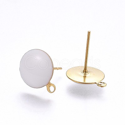 Ion Plating(IP) 304 Stainless Steel Stud Earring Findings LS-X-STAS-P203-A06-02-1