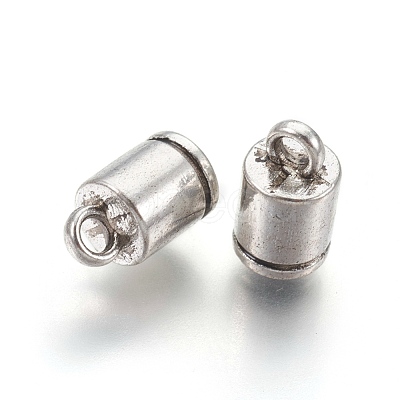Tibetan Style Alloy Cord Ends X-TIBEP-30076-AS-FF-1