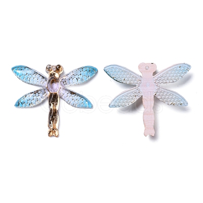 Transparent Resin Pendants RESI-WH0020-020H-1