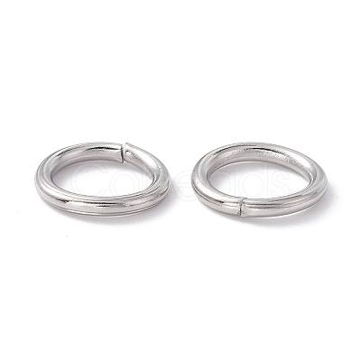 Non-Tarnish 304 Stainless Steel Open Jump Rings STAS-C040-01I-P-1