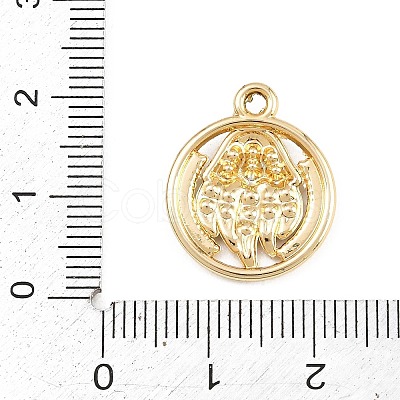 Alloy Rhinestone Pendants RB-CBA332B-05B-1