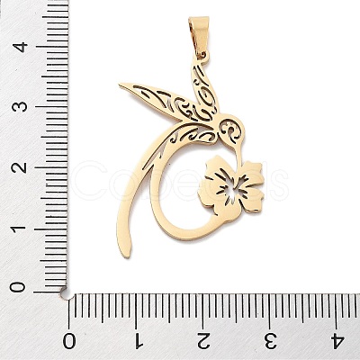 304 Stainless Steel Pendants Ion Plating(IP) X-STAS-U030-11G-1