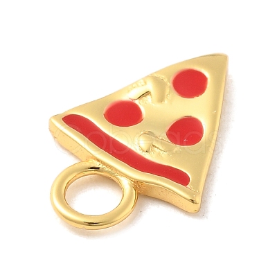 925 Sterling Silver Red Enamel Charms STER-Z012-01G-02-1