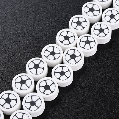 Handmade Polymer Clay Bead Strands CLAY-S096-031H-1