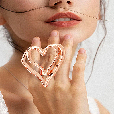 1Pc Alloy Adjustable Cuff Rings RJEW-LP0005-04-1