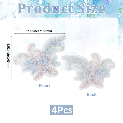 Polyester Applique Embroidery DIY-WH20055-026B-1