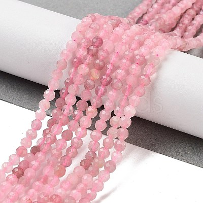 Natural Madagascar Rose Quartz Beads Strands X-G-B088-C09-04-1