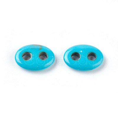 Synthetic Turquoise Links connectors TURQ-F012-01A-1